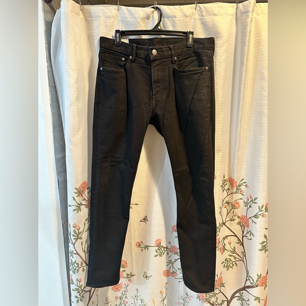 H&M Men's Dark Black Slim Jeans